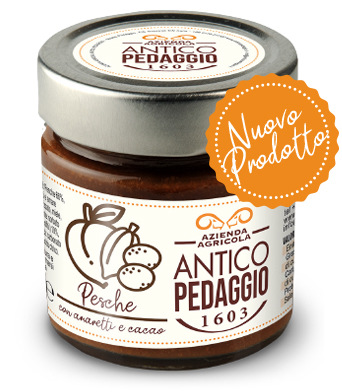 pesche cacao e amaretti